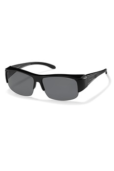 Polaroid, Ochelari de soare unisex polarizati cu lentile uni, Negru, 62-14-134 Standard Polaroid, Ochelari de soare unisex polarizati cu lentile uni, Negru, 62-14-134 Standard