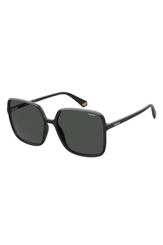 Polaroid, Ochelari de soare dreptunghiulari polarizati, Negru, 59-17-145 Standard Polaroid, Ochelari de soare dreptunghiulari polarizati, Negru, 59-17-145 Standard