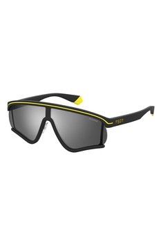 Polaroid, Ochelari de soare shield unisex, Negru/Galben, 68-04-150 Standard Polaroid, Ochelari de soare shield unisex, Negru/Galben, 68-04-150 Standard