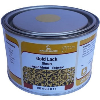 Lac finisaj metalic pentru exterior, culoare aur, Borma Wachs, Gold Lack, 375 ml, lucios Lac finisaj metalic pentru exterior, culoare aur, Borma Wachs, Gold Lack, 375 ml, lucios