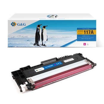 Cartus Toner G&G compatibil cu HP Laser MFP 179FNW NR.117A (W2073A), cu cip, 700 pag, magenta Cartus Toner G&G compatibil cu HP Laser MFP 179FNW NR.117A (W2073A), cu cip, 700 pag, magenta