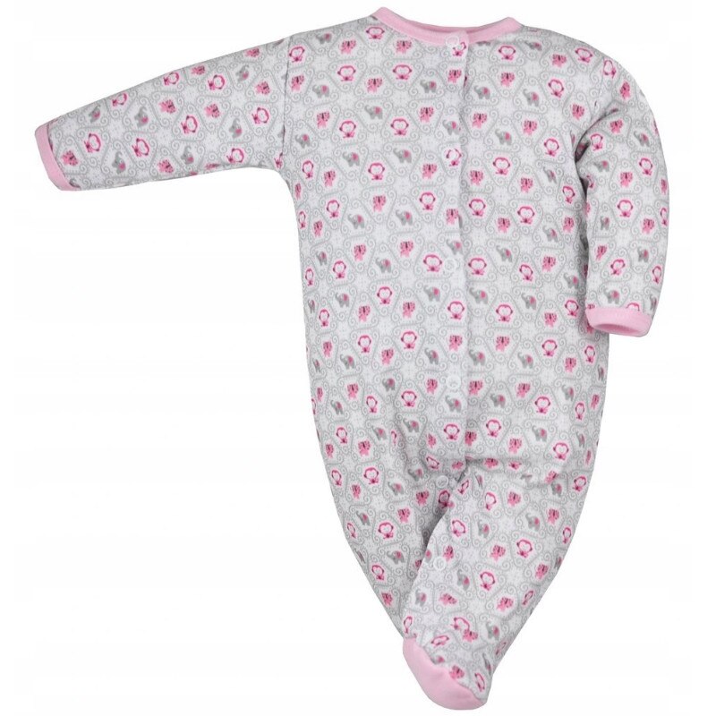 Salopeta cu maneca lunga pentru fete Koala Dzungla 05-362, Roz, 68 cm