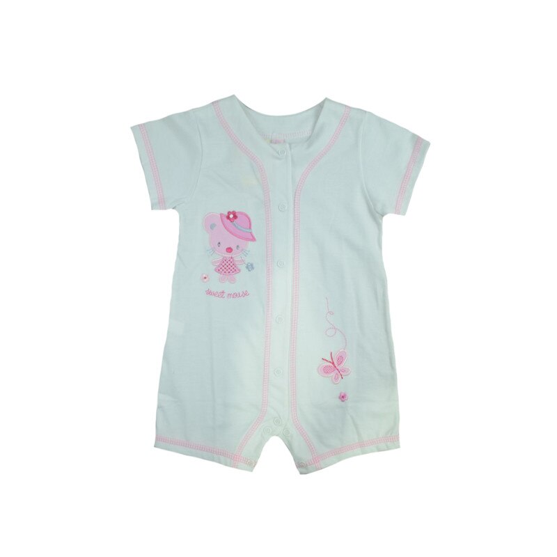 Salopeta de vara pentru fete Koala 02-767A, Alb, 74 cm