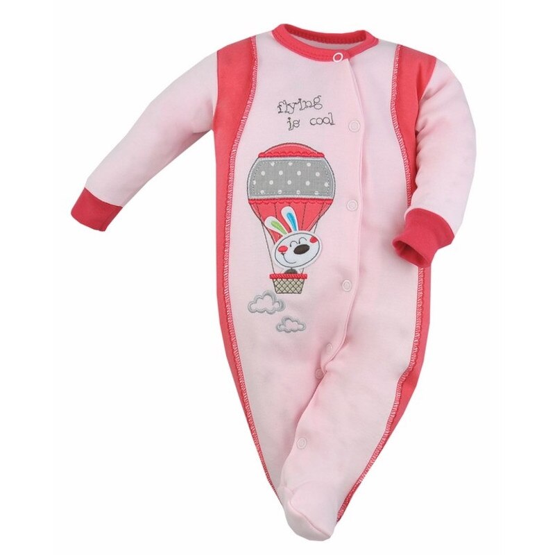 Salopeta cu maneca lunga pentru fete Koala Podniebny 2712, Roz, 62 cm