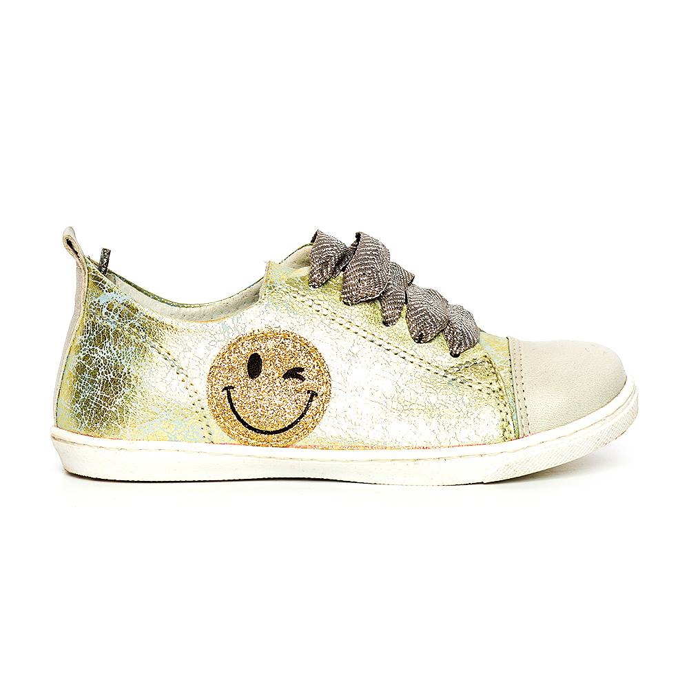 Pantofi fete sport piele Tag, Verde fistic
