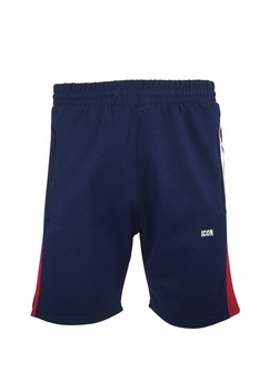 Bermude barbat, indigo, 2 buzunare laterale si un buzunar la spate cu fermoare, imprimeu  Bermude barbat, indigo, 2 buzunare laterale si un buzunar la spate cu fermoare, imprimeu