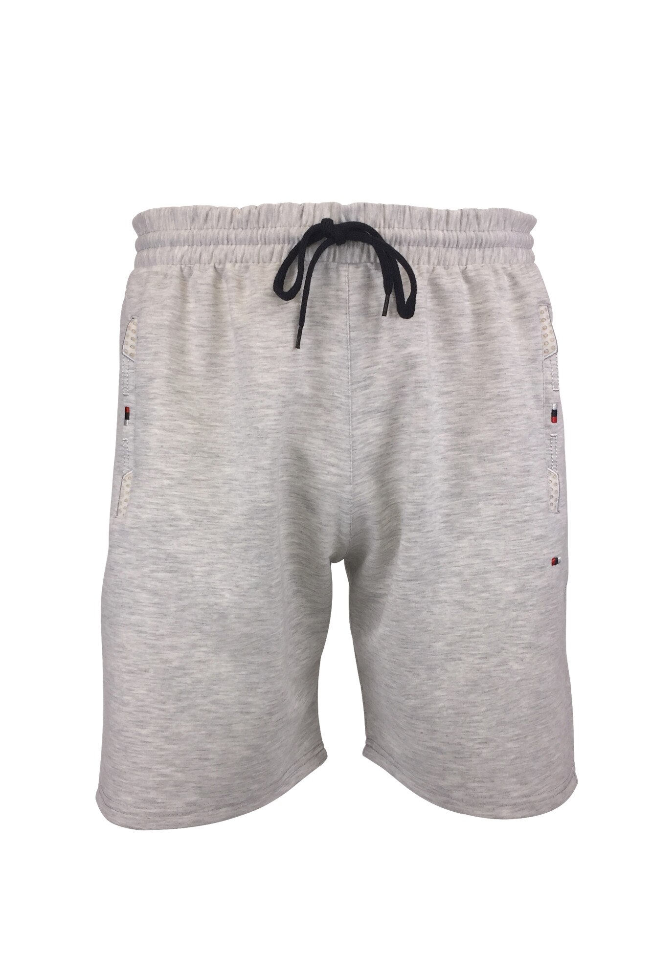 Bermude barbat, 2 buzunare laterale si un buzunar la spate cu fermoare, gri deschis