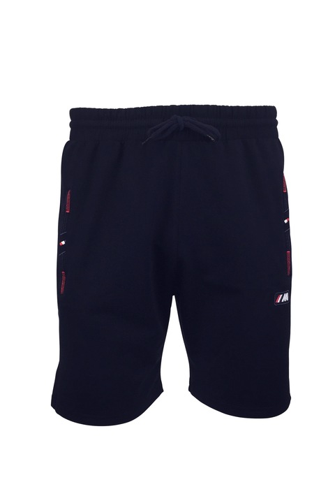 Bermude barbat, albastru, 2 buzunare laterale si un buzunar la spate cu fermoare