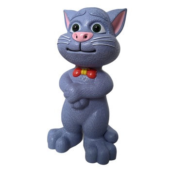 Pisica Talking Tom, Interactiva, Functii Tactile, Inregistrare, Vorbire, Cantece, Povesti, Gri, 30cm Pisica Talking Tom, Interactiva, Functii Tactile, Inregistrare, Vorbire, Cantece, Povesti, Gri, 30cm