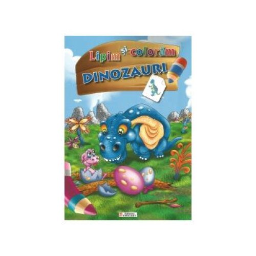 Lipim si coloram dinozauri
