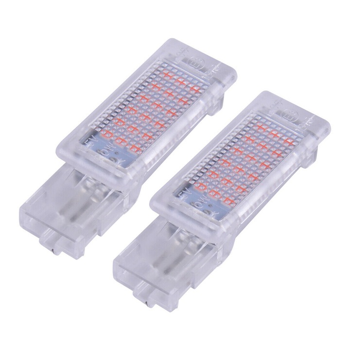 Set 2 Lampi Led iluminat interior, picioare pentru Passat, Polo, Caddy, Touareg, Sharan, Tiguan, Eos, Golf, Jetta, Scirocco, Skoda Superb 2 - BTLL-055