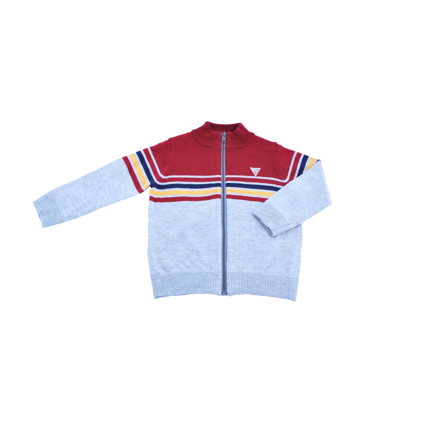 Cardigan cu dungi Guess, multicolor, tricotat