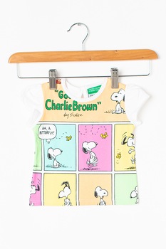 United Colors of Benetton, Tricou cu model Snoopy, Multicolora United Colors of Benetton, Tricou cu model Snoopy, Multicolora