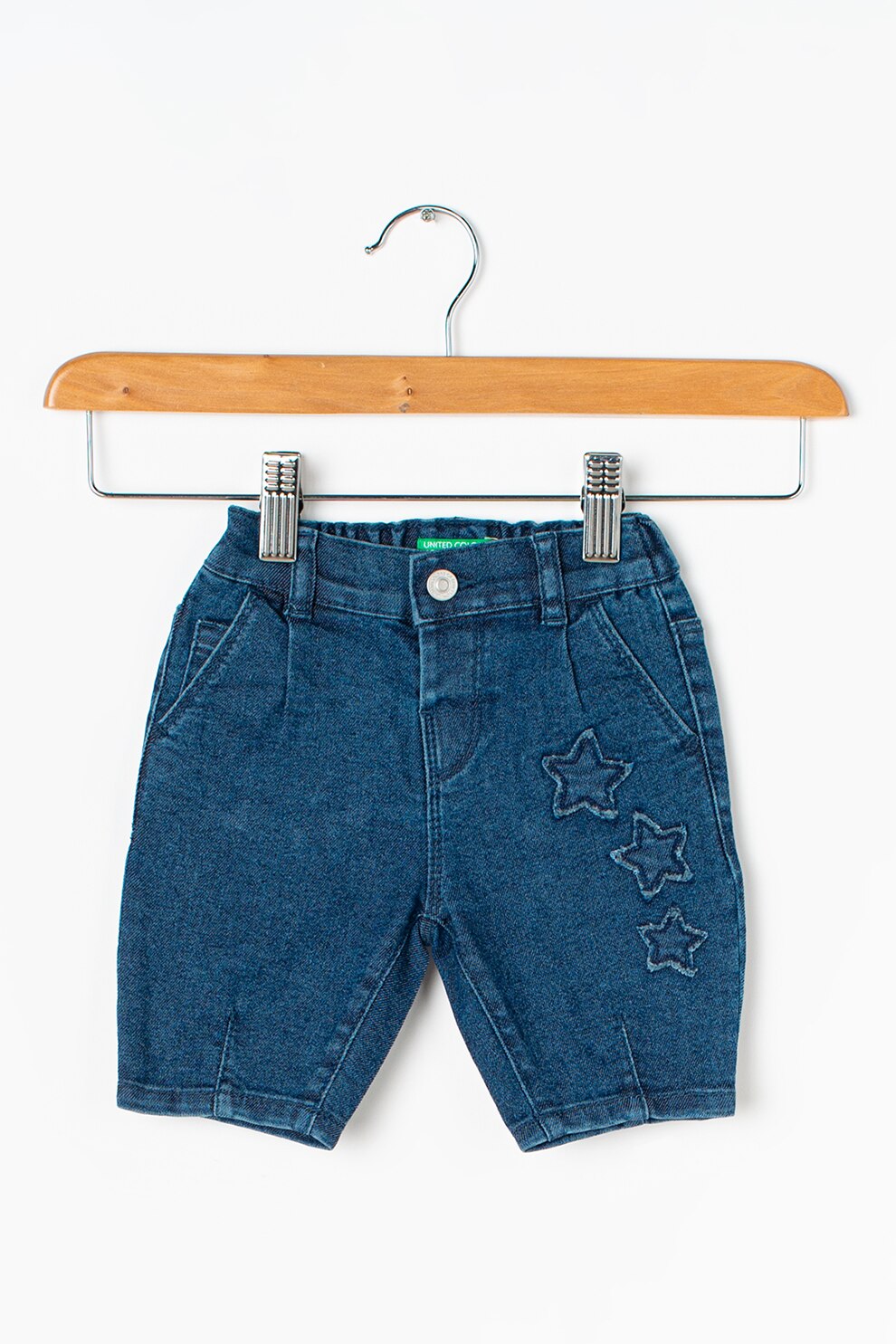 United Colors of Benetton, Blugi cu aplicatii, Albastru inchis