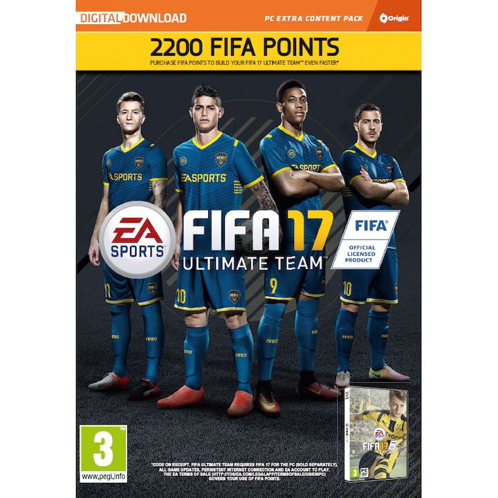 Electronic Arts FIFA 17 Ultimate Team 2200 pont játék PC-re