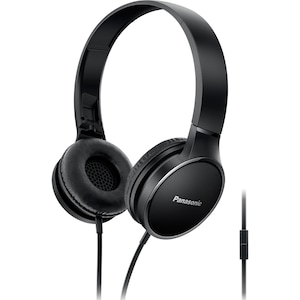 Panasonic RP-HF300ME-K összehajtható audio fülhallgató, vezetékes, mikrofon, fekete