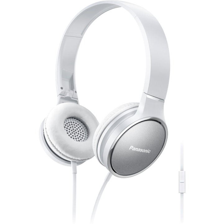 Аудио слушалки Panasonic RP-HF300ME-W, Микрофон, Бели/White