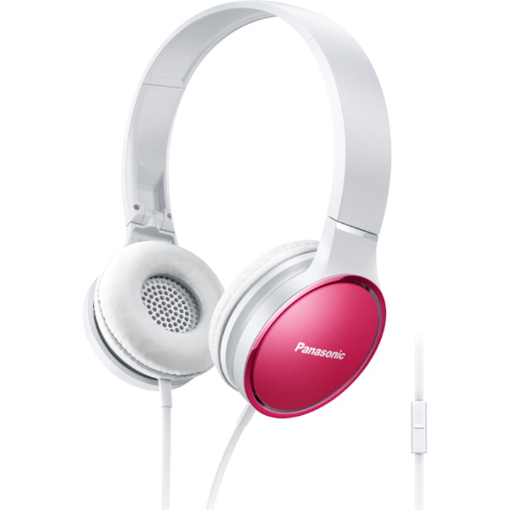 Аудио слушалки Panasonic RP-HF300ME-P, Микрофон, Розови/Pink