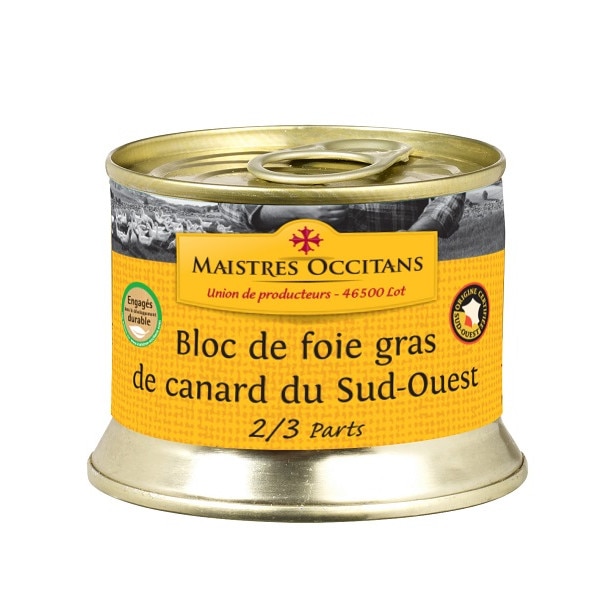Bloc de foie-gras de rata MAISTRES OCCITANS 140 g