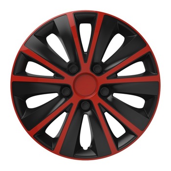Set capace roti AutoMax Polonia, 16 inch, Versaco Rapide, rosu/negru Set capace roti AutoMax Polonia, 16 inch, Versaco Rapide, rosu/negru