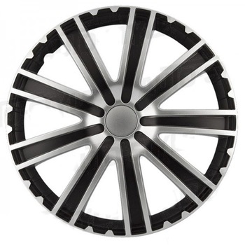 Set capace roti Gorecki, 14 inch, Toro, argintiu/negru, 4 buc Set capace roti Gorecki, 14 inch, Toro, argintiu/negru, 4 buc