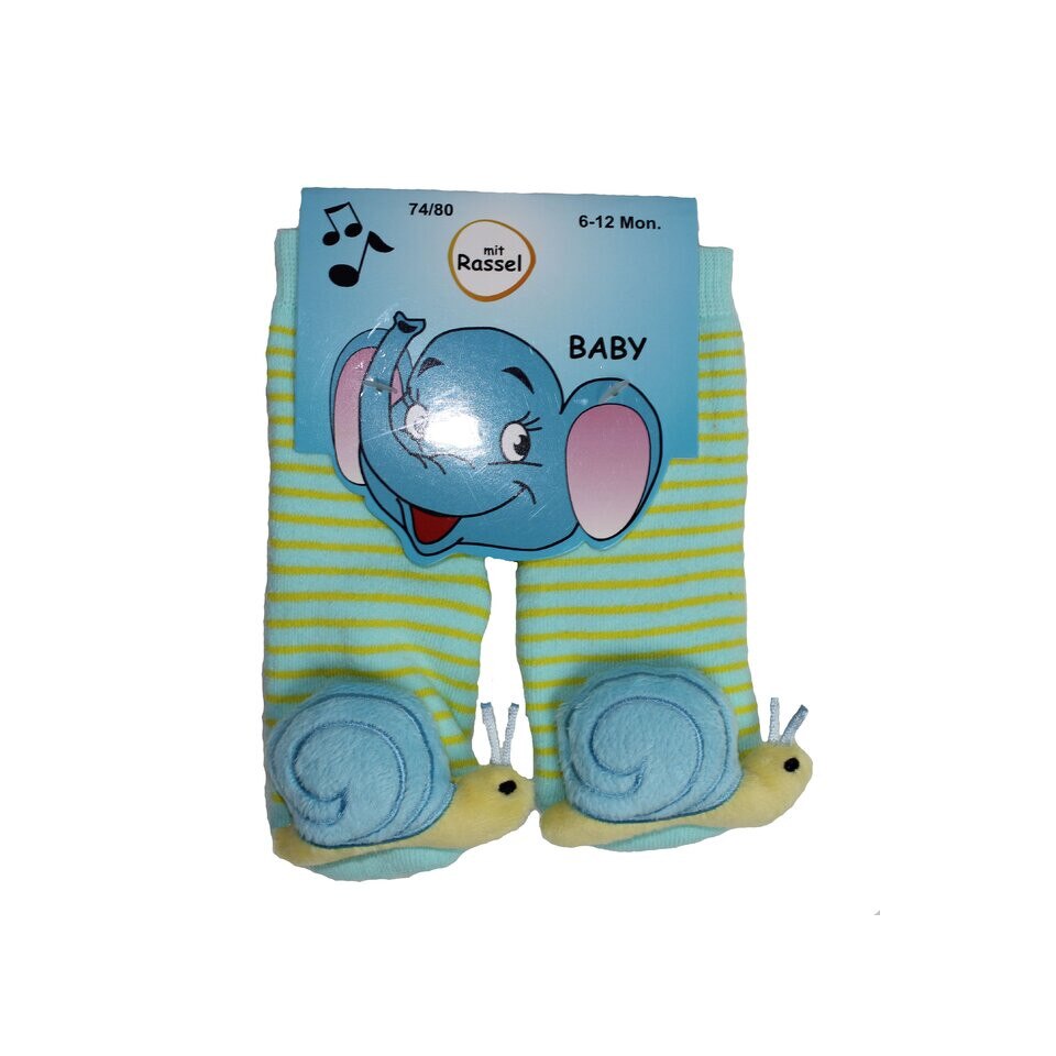 Sosete antiderapante, Rassel, turcoaz cu melc 16-17