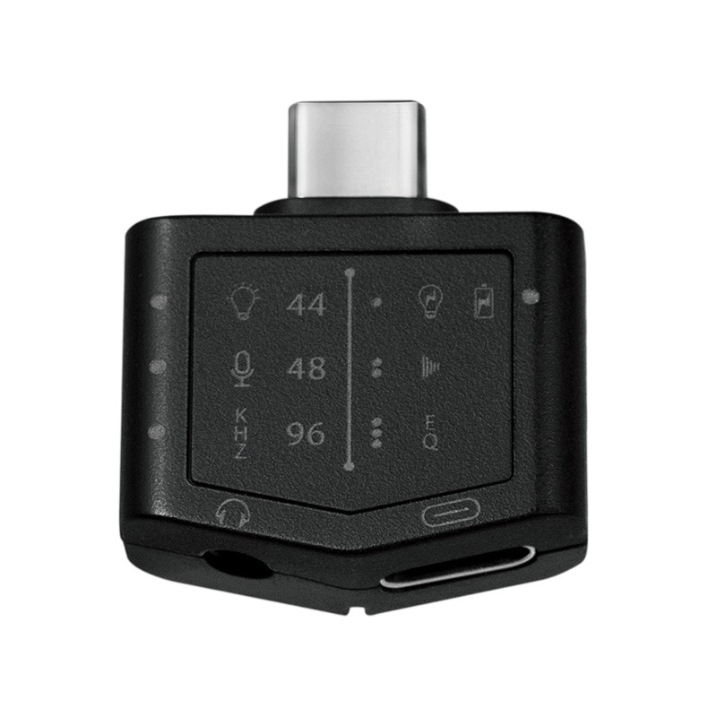 Аудио адаптер Logilink, мъжки USB-C и женски USB-C вход, 3,5 mm жак ...