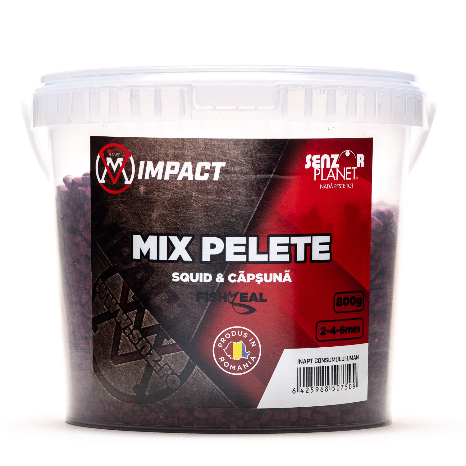 Mix Pelete FISHMEAL IMPACT VM, Diametru de 2-4-6mm, Ambalat la cutie de 800g