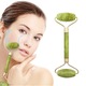 Rola pentru masaj facial din piatra jad, Massage Roller, ADM, Verde