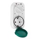 PRIZA inteligenta LOGILINK, Schuko x 1, conectare prin Schuko (T), 16A, comutare mecanica a timpului-7 presetari, protectie stropire cu apa IP44, pentru exterior, alb "ET0013" (timbru verde 0.18 lei)