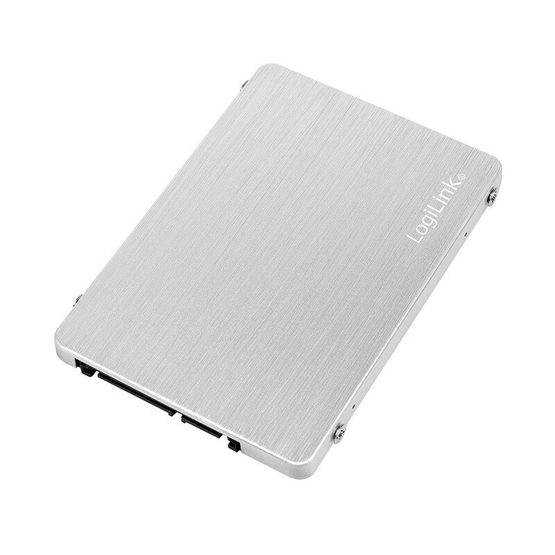 Rack extern Logilink AD0021, pentru SSD, M.2, interfata PC S-ATA3, aluminiu, Argintiu