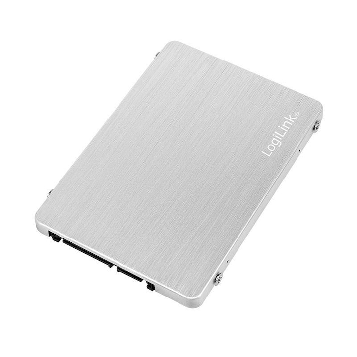Rack extern Logilink AD0021, pentru SSD, M.2, interfata PC S-ATA3, aluminiu, Argintiu