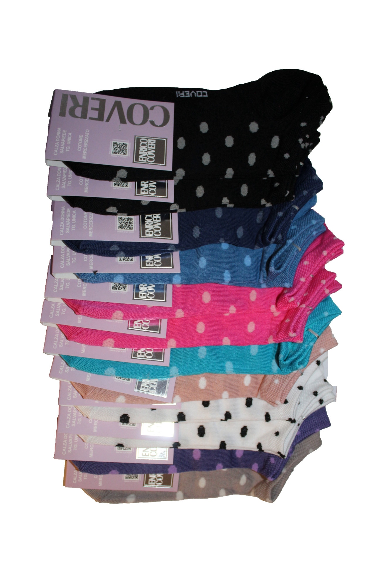 Set 12 perechi sosete dama Enrico Coveri,Multicolor masura unica