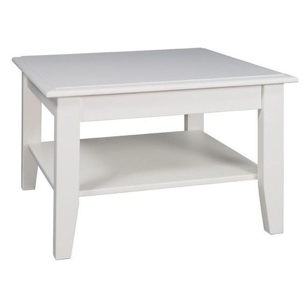 Masuta De Cafea Belluno Ambient Alba Din Lemn De Pin L 70 X l 70 x H 48 cm