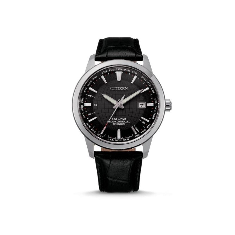 Ceas analogic, Citizen, CB0190-17E, Quartz, 10 ATM, 43 mm, Argintiu/Negru