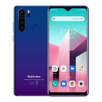 Telefon mobil Blackview A80 Plus, 64 GB, 4G, Gradient Blue Telefon mobil Blackview A80 Plus, 64 GB, 4G, Gradient Blue