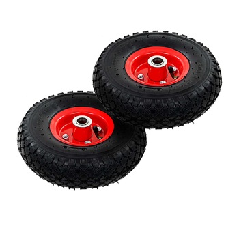 Set de 2 roti pentru carucior industrial, vidaXL, Cauciuc, 260 x 85 mm Negru Set de 2 roti pentru carucior industrial, vidaXL, Cauciuc, 260 x 85 mm Negru