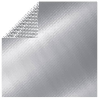 Folie solara plutitoare pentru piscina, vidaXL, Polietilena, 450 x 220 cm, Argintiu Folie solara plutitoare pentru piscina, vidaXL, Polietilena, 450 x 220 cm, Argintiu