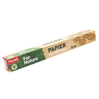 Hartie de copt siliconata Paclan Natur, 6m lungime, 38cm latime, 123g Hartie de copt siliconata Paclan Natur, 6m lungime, 38cm latime, 123g
