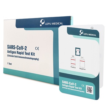 Test Rapid Covid-19 Antigen, Lepu Medical, 1 buc, Pentru Uz Profesional Test Rapid Covid-19 Antigen, Lepu Medical, 1 buc, Pentru Uz Profesional
