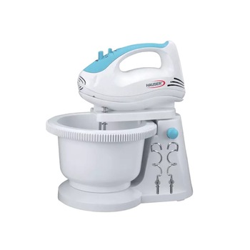 Mixer cu bol Hauser SM-920, 200W, Alb/Albastru Mixer cu bol Hauser SM-920, 200W, Alb/Albastru