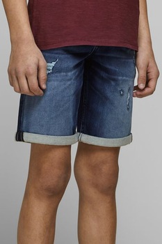 Jack&Jones, Bermude din denim, baieti, cu 5 buzunare, Bleumarin, Bleumarin Jack&Jones, Bermude din denim, baieti, cu 5 buzunare, Bleumarin, Bleumarin