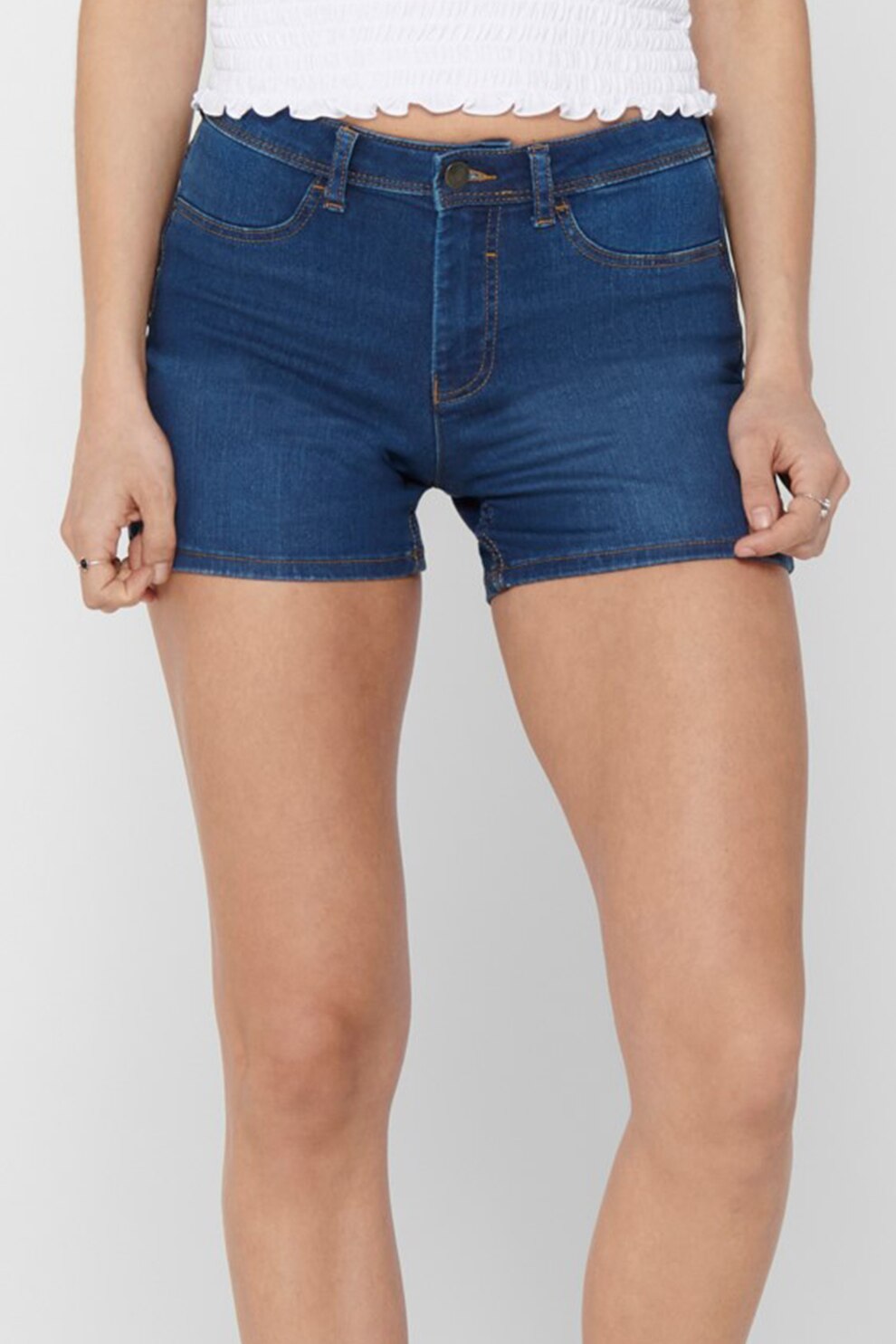 JdY, Pantaloni scurti de denim regular fit Nikki, Albastru