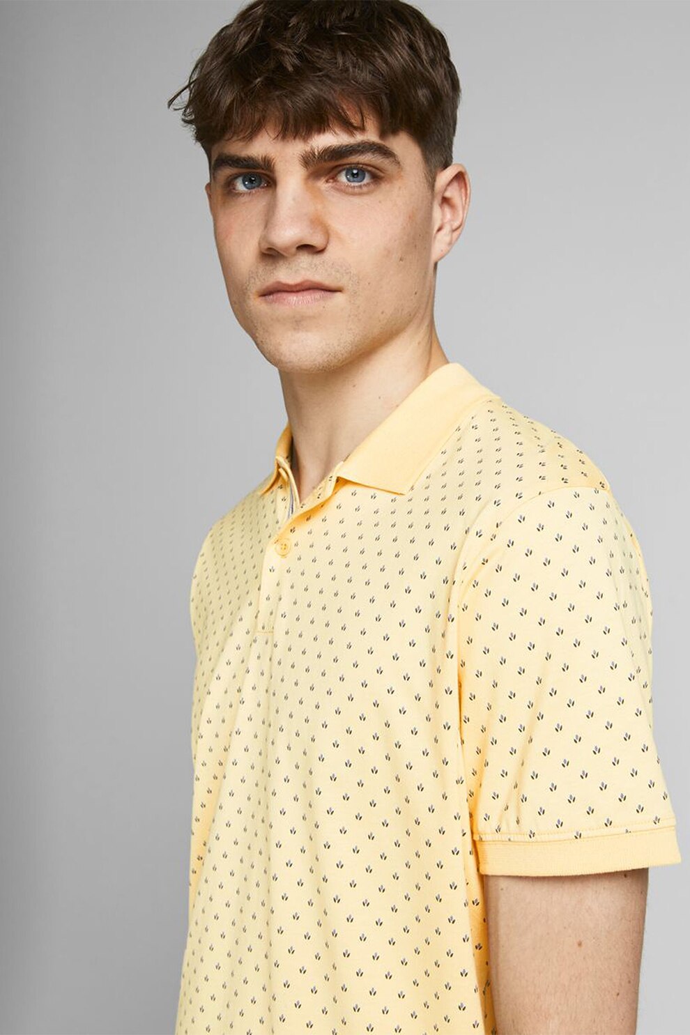 Jack&Jones, Tricou polo regular fit, Galben, S