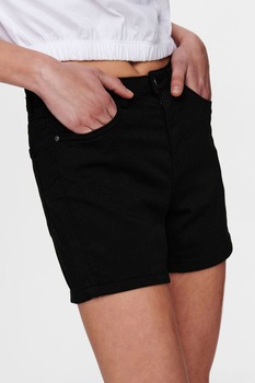 JdY, Pantaloni scurti cu talie medie Lara, Negru JdY, Pantaloni scurti cu talie medie Lara, Negru