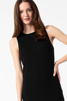 Vero Moda, Rochie din amestec de lyocell cu striatii Erica, Negru Vero Moda, Rochie din amestec de lyocell cu striatii Erica, Negru