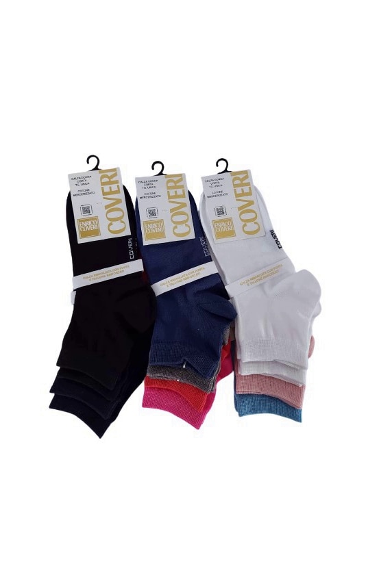 Set sosete dama 12 perechi Enrico Coveri, Multicolor masura unica