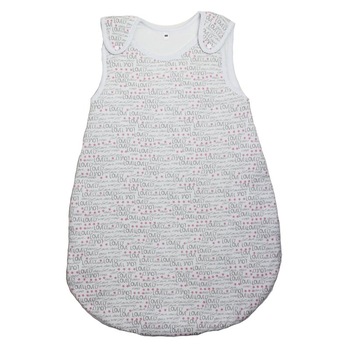 Sac de dormit, bumbac, cu umplutura, Lovely, alb 52 - 68 cm Sac de dormit, bumbac, cu umplutura, Lovely, alb 52 - 68 cm