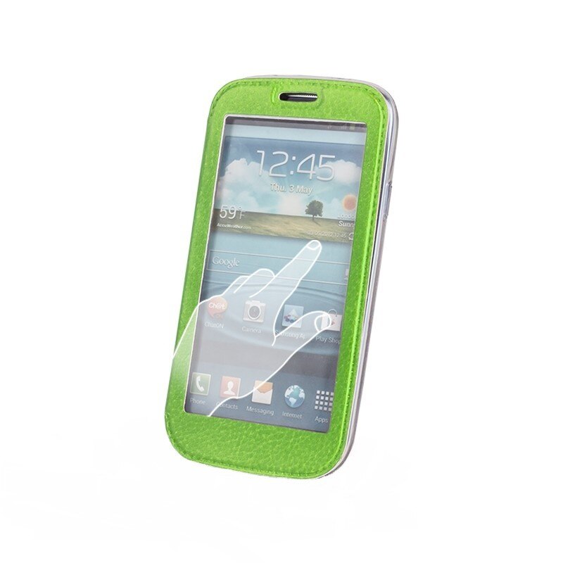 Husa Smart View pentru LG L90, verde