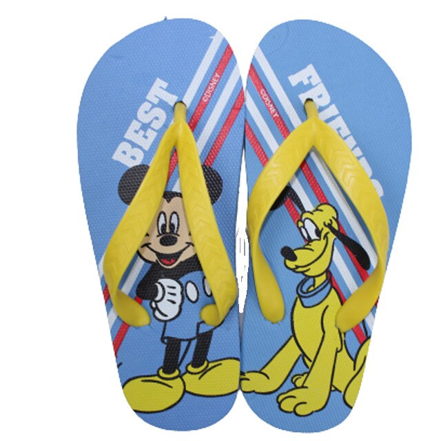 Papuci flip-flop, Best Friend, Mickey si Pluto, galbeni